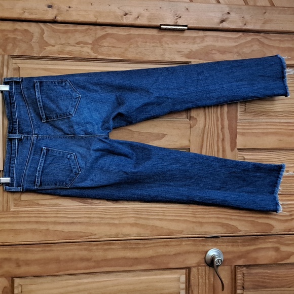 L'Agence Jordan vintage straight cropped distressed Denim sz27-28 - Picture 5 of 15